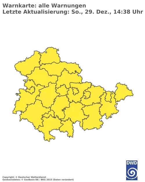 Aktuelle Wetterwarnungen für  Greiz