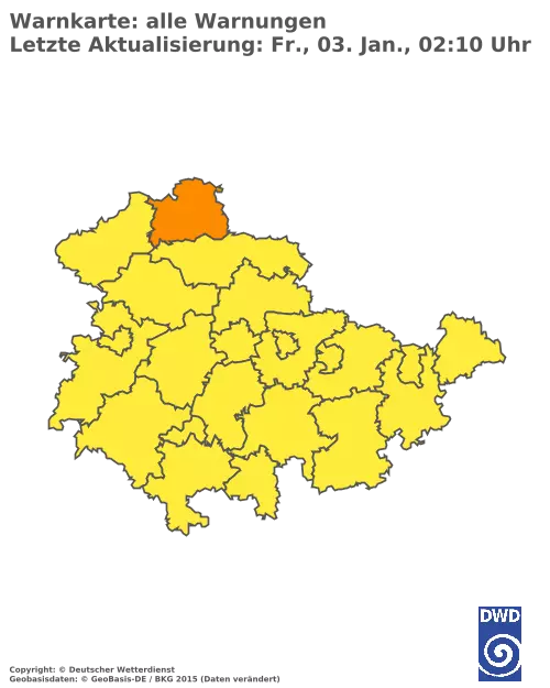 Aktuelle Wetterwarnungen für  Greiz