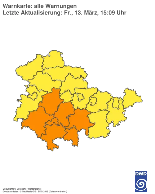 Aktuelle Wetterwarnungen für %region%
