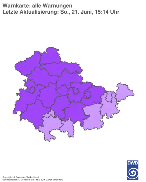 Aktuelle Wetterwarnungen für %region%