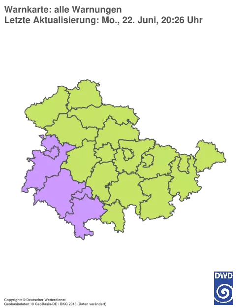 Aktuelle Wetterwarnungen für %region%