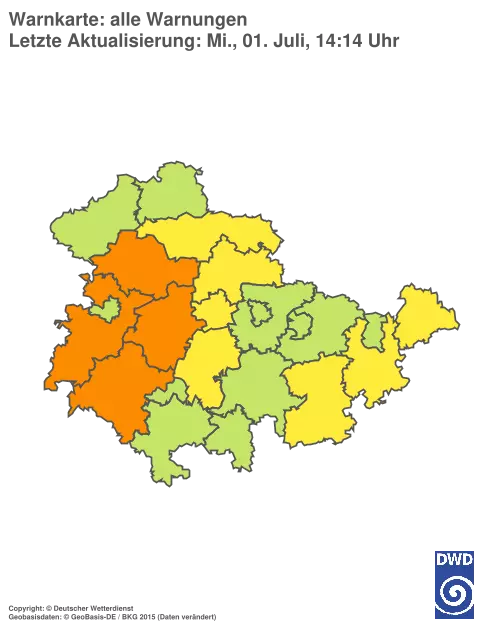 Aktuelle Wetterwarnungen für %region%