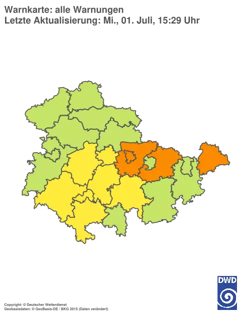 Aktuelle Wetterwarnungen für %region%