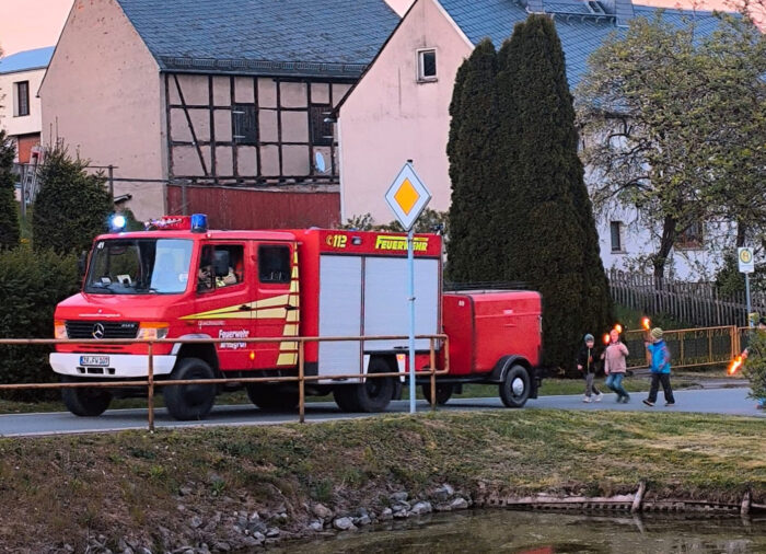 Absicherung Traditionsfeuer