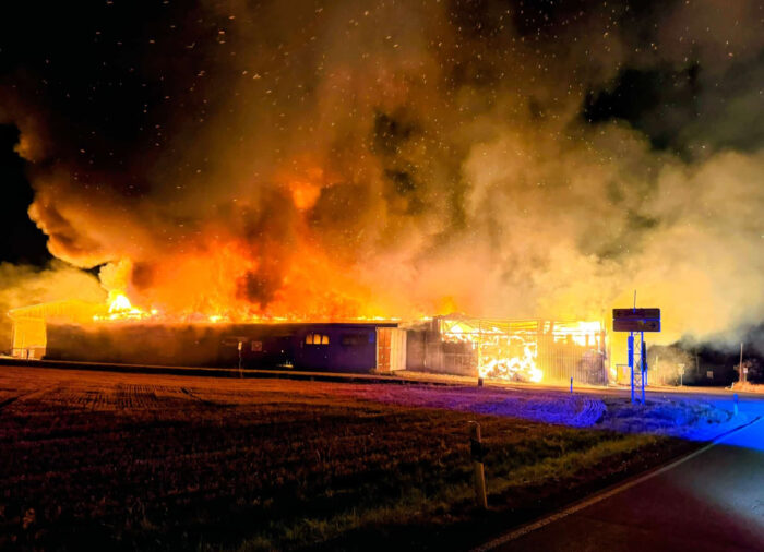 Brand Lagerhalle